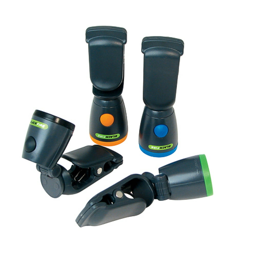 24/Pack Blackfire Mini Clamp Flashlight Includes Batteries 890