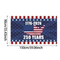 thumbnail image 3 of Us 250 Flag – 250th Anniversary USA Double Sided 3-Ply Outdoor Flag, We The People 1776-2026 Patriotic Yard & House Banner for 4th of July (3X5), 3 of 4
