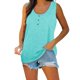 thumbnail image 1 of Gibobby Blusas Manga Larga Mujer Camiseta sin mangas Henley para mujer, cuello redondo, sin mangas, túnica, , con botones, para verano（Azul， L), 1 of 5