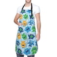 thumbnail image 3 of Goofa Cartoon Monster Printed Waterproof Apron 33" Chef Aprons for Men Heavy Duty Chemical Work Apron Adjustable Bib Apron, 3 of 9