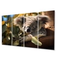thumbnail image 2 of Designart "Koala Haven Australia painting II" Animals Metal Wall Decor Set, 2 of 5
