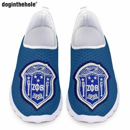 

Zeta Phi Beta Sorority Summer Casual Shoes for Women Fashion New Flat Sneakers Breathable Comfor Nursing Mesh Shoes