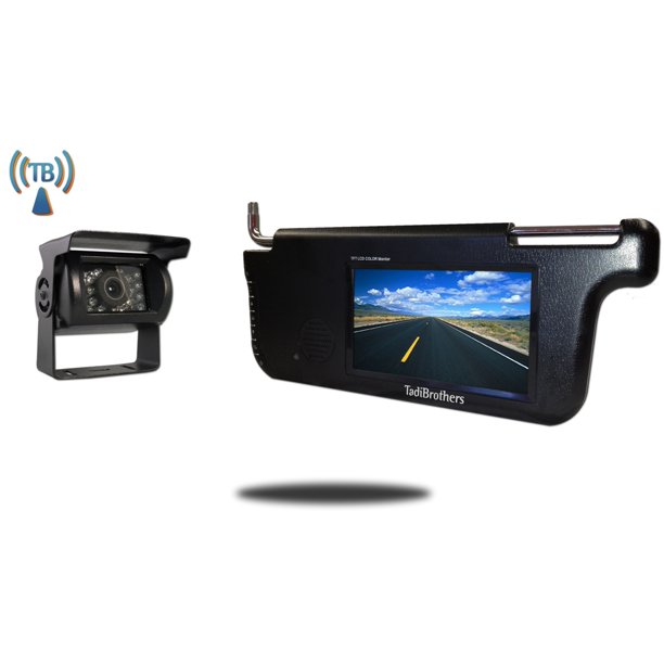 Tadibrothers 7 Inch Visor Monitor with Wireless Mounted RV Backup