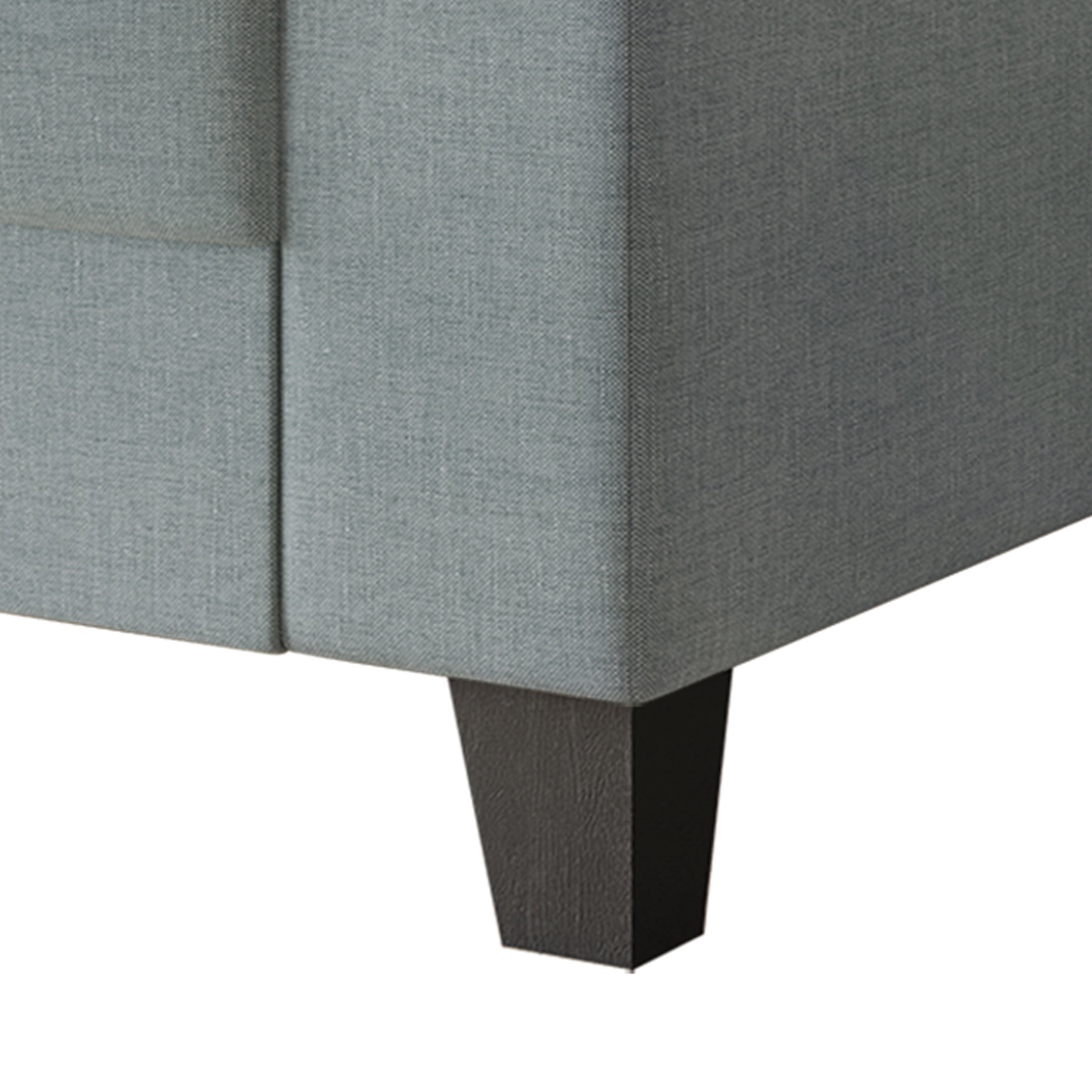 Castle Place Elegance Linen Upholstered Armchair, Light Blue