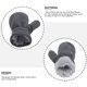 thumbnail image 4 of Guardurnaity Juego de manoplas para sombreros, gorros de sensación cómoda, kits de guantes para niños y niñas Sombreros gris Guardurnaity AP009414-04B, 4 of 6