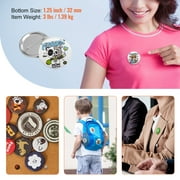 BENTISM 1.25 32mm Button Badge Parts Supplies for Button Maker Machine 500 Sets