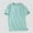 #Mint Green, variant on DPTALR Men's Summer Casual Fashion Solid Color,Round Neck Short Sleeve T-Shirt,Gray, XXXXL