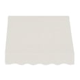thumbnail image 2 of Awntech 4.38 Ft Dallas Retro Straight Slope Fixed Awning with Anodized Arms (52.5in x 24in x 36in), Oatmeal Tweed, 2 of 5