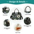 thumbnail image 3 of FORMRS Insulated Lunch Bag Unisex Large Capacity with Shoulder Strap, Dark Floral, 3 of 6