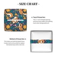thumbnail image 5 of Lsque Squirrel Garden Delight Printed Tissue Box Cover Holder, Facial Paper Organizer Dispenser,Square with Bottom Belt, PVC Leather Decorative Organizer, 5 of 8