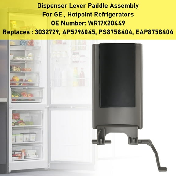 WR17X20449 Dispenser Lever Paddle Assembly For GE Hotpoint Refrigerators