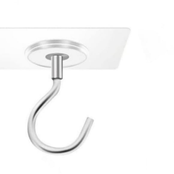 Hanging Plant Hook Non Porous Adhesive Ceiling Hook for Hanging Lamp Plants Used As An Adhesive Eye Hook for Hanging Movable Curtains