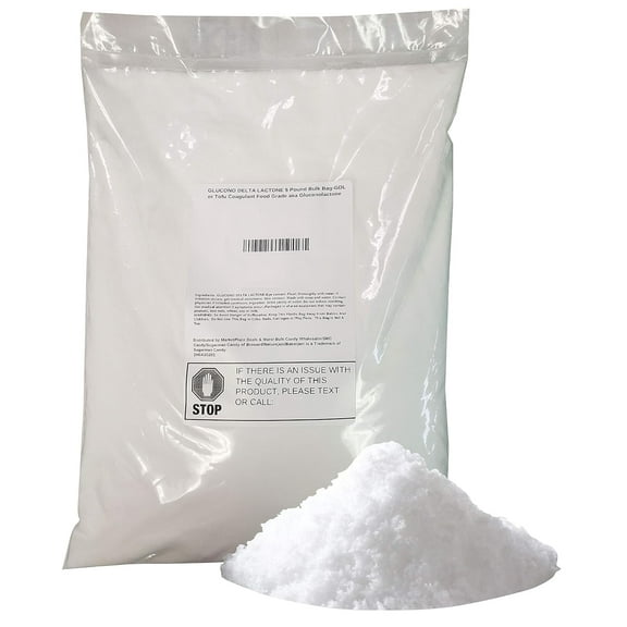 Glucono Delta Lactone Powder 5 Pound -Tofu Coagulant-for baking Food Grade aka Gluconolactone (GDL)