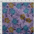 thumbnail image 4 of oneOone Cotton Jersey Purple2 Fabric Tropical Hibiscus Floral Fabric For Sewing Printed Craft Fabric By The Yard 58 Inch Wide, 4 of 4
