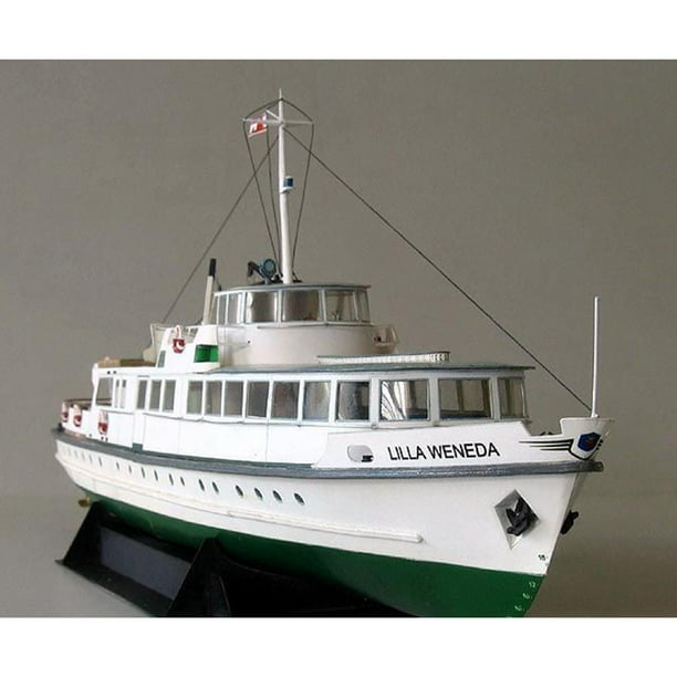 Modelo de rompecabezas 3D 1/100 Lilla Coast Ferry Hugo Kits de barco de bricolaje