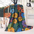 thumbnail image 2 of Pioneer Flower Blanket,Comfortable Soft Flannel Throw Blanket,All Season,Warm Lightweight Blankets for Sofa Bed Couch Living Room Chair,40"x50"(100x130cm), 2 of 4