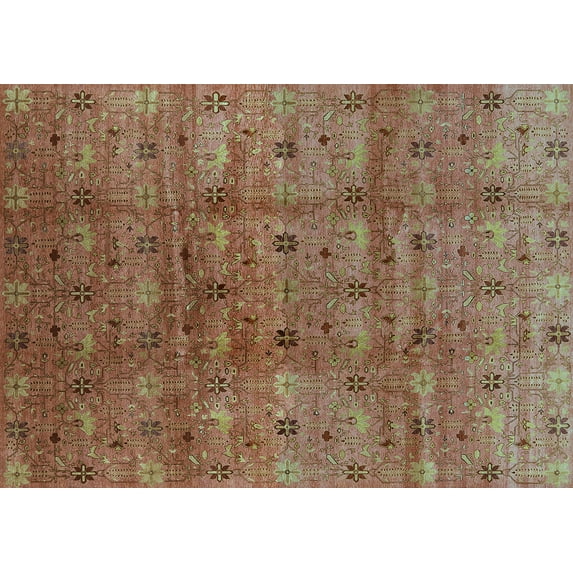 Ahgly Company Indoor Rectangle Oriental Light Blue Industrial Area Rugs, 4' x 6'