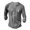Grey, variant on Polo Shirts For Men Long Sleeve Solid Color Casual Comfort Soft Loose Quarter Button Henley Shirt Spring Lightweight Classic Basic Blouse Army Green L