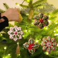 thumbnail image 4 of XWSHYW Adornos Colgantes Piezas de Árbol de Navidad Plano de Acrílico 2D Copo de Nieve Decoración Colgante Adorno Colgante, 4 of 6