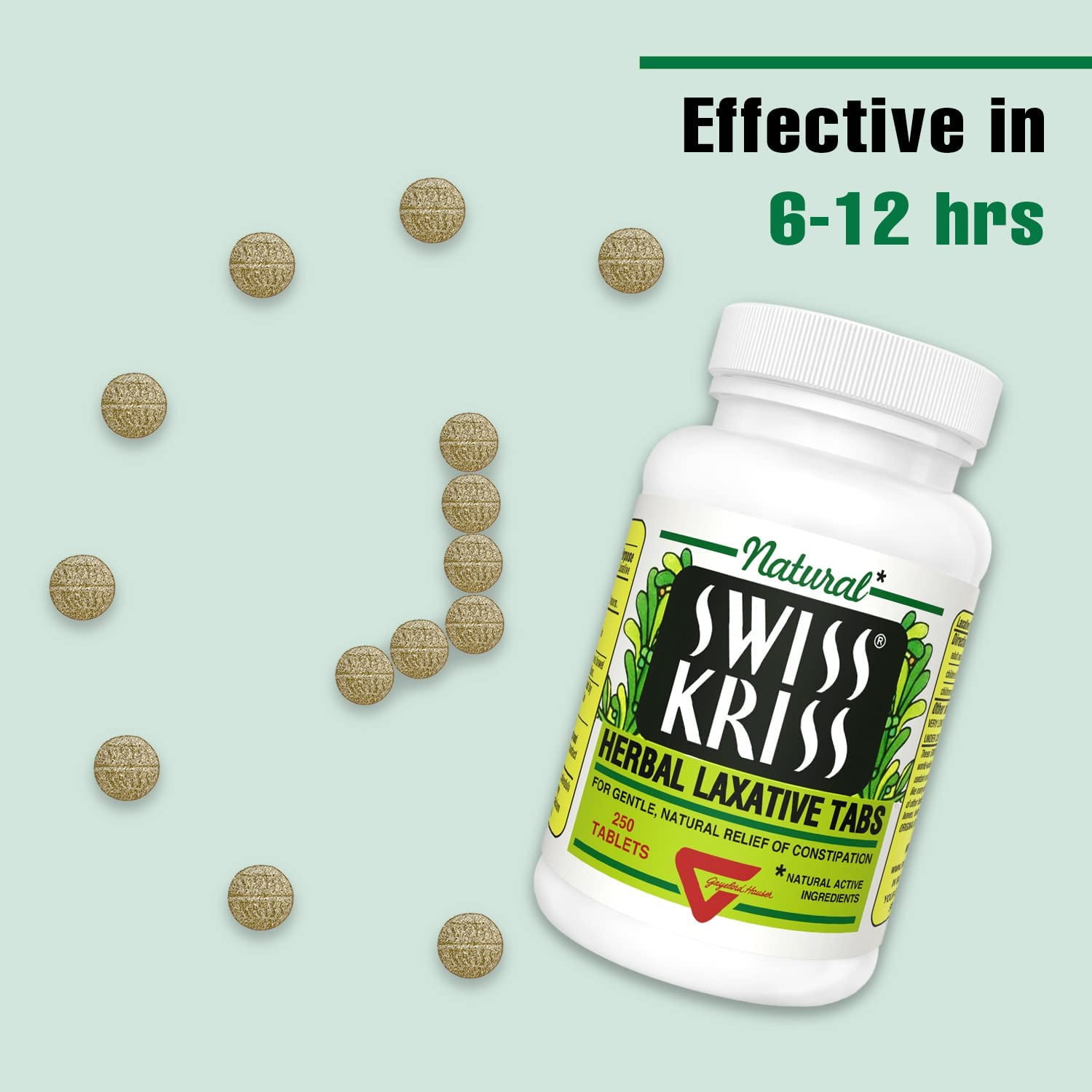 Swiss Kriss, Herbal Laxative Tablets, Pack of 4, Relief - Walmart.com