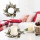 thumbnail image 1 of RKSTN christmas deals Christmas Candle Rings Artificial Red Berries Cedarwood Needles Garland Candle Rings For Pillars Wedding Centerpiece Christmas Table Decoration For Front Door, 1 of 6
