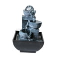 thumbnail image 2 of Fuente de agua en miniatura de escritorio para interiores, cascada USB, adorno de agua que fluye, sala de té, sala de estar, hogar con decoración de Estilo A, 2 of 8
