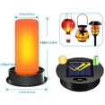 thumbnail image 2 of 2 Pack Solar Light Replacement Top with Flickering Flame, Waterproof Solar Light Parts for Hot Air Balloon Lanterns (Fits 2.95 to 3.35 Inch Openings) Replacement Kit for Outdoor Decor Garden Patio, 2 of 6