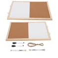 thumbnail image 2 of Tablero de Boletín de Pared, Escritura más Suave de Uso versátil Tablero de corcho Magnetic Combo Auto Recuperacia Cork 2 PCS 30x40cm para Grabar Para El Hogarar, 2 of 7