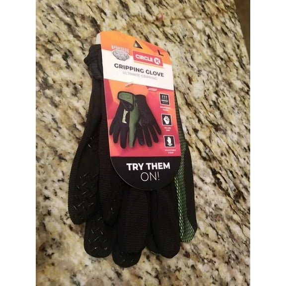 Pugs Gripping Work Glove All Purpose Utility Comfort Grip Palm, Size Large