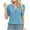 Light Blue, variant on Women Tops Savings Sawvnm Summer Tops Shirt for Women Women's Short Sleeved Solid Color Round Neck T-shirt Top Ladies Tops and Blouses