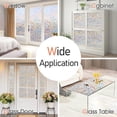thumbnail image 3 of Sanmadrola 17.7 x 78.7 Inches Window Privacy Film Static Window Clings Vinyl 3D Window Decals Window Stickers Rainbow Window Film for Glass Door Heat Control Anti UV, 3 of 8