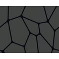 thumbnail image 1 of Noir et Blanc 2 - Moderne Bandes Folles Cercles Gris, Rouleau de Papier Peint Noir, 1 of 1