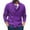 Purple, variant on Men's Solid Color Casual Half Turtleneck Double Knitted Sweater Coat Jacket for Everyday Wear and Versatile Layering Comfort Men Casual Dress Sweater Long Sleeve Hoodie Mens Long Hooded Sweatshirt