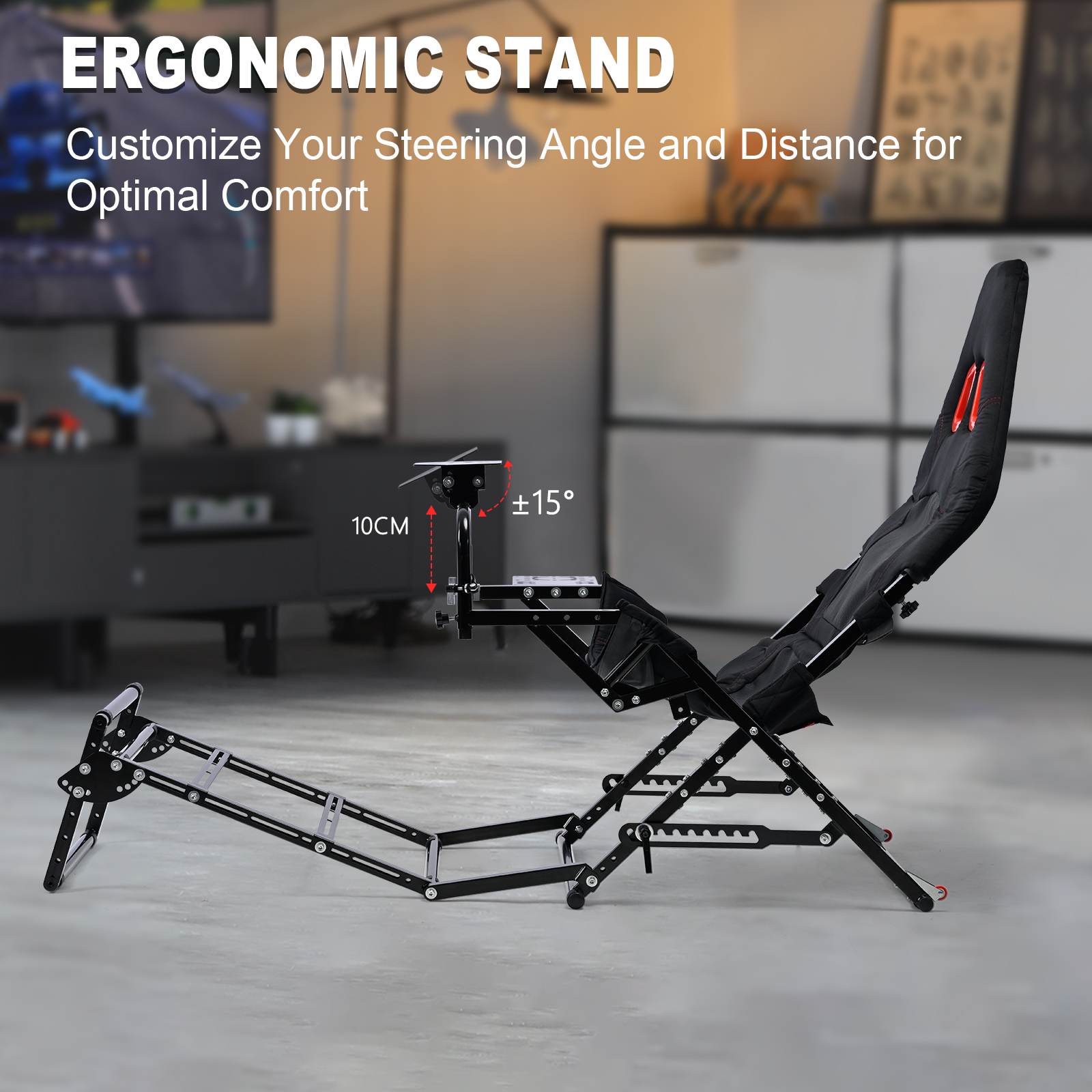 Marada Foldable Racing Sim Marada Foldable Racing Simulator Cockpit Wheel Stand Philippines | Ubuy