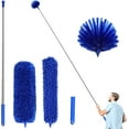 thumbnail image 1 of Paquete de 5 plumeros de microfibra con 2 juegos de asas, varilla telescópica duradera de 15 ~ 100 pulgadas de largo, lavable, plumeros para limpiar telarañas, ventiladores de techo, 1 of 5