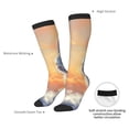 thumbnail image 5 of Bingfone Compression Socks for Women and Men Long Socks for Running Athletic Cycling Nurse-Sunshine Colorful Cloud Rabbit, 5 of 8