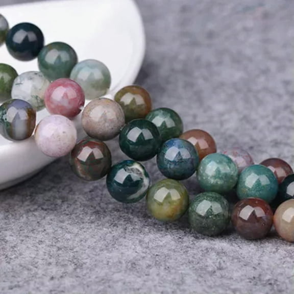 EOEMY 10mm Natural Multi-Color Agate Gemstone Jewelry Making Round Loose Beads 15" Aaa-10mm