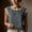 *Gray, variant on ClodeEU Women's Linen Blend Lace Trim Crewneck Sleeveless Top ,Solid Color Casual Tank White,Womens Plus M