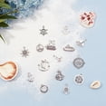 thumbnail image 4 of 1Box Tibetan Style Alloy Pendants Mixed Shapes Antique Silver 60pcs/box, 4 of 7