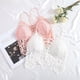 thumbnail image 4 of Top corto tipo bralette de encaje para mujer - Ribete festoneado, tirantes ajustables, poliéster, informal/fiesta - Talla única, 4 of 6