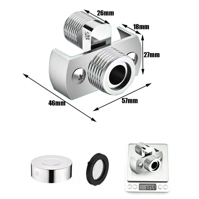 40Degree Adjustable Faucet Angled Curved Foot Eccentric Screw Corner Tap Adapter