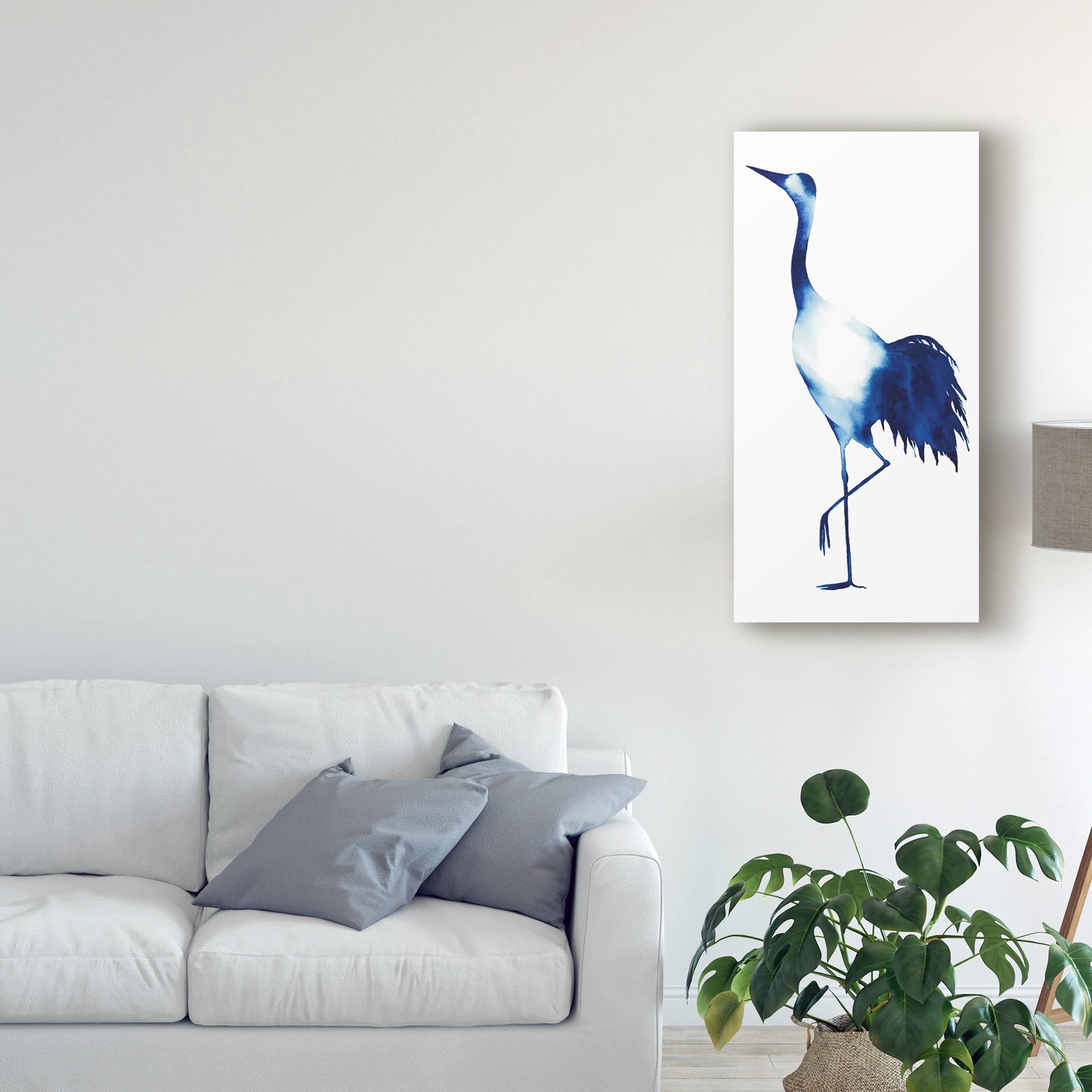 Trademark Fine Art 'Ink Drop Crane II' Canvas Art by Grace Popp