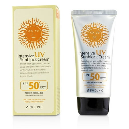 3W Clinic Intensive UV Sunblock Cream SPF 50+ PA+++ 70ml/2.3oz