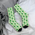 thumbnail image 5 of Daiia Broccoli 1 Print Crew Socks – Soft Breathable Long Socks for Men & Women, Moisture-Wicking & Comfortable Daily Wear Socks, One-Size Fits Most (US 5-11), 5 of 6