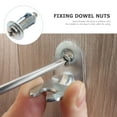 thumbnail image 4 of Pawsdot 10Pcs Plated Silver Hollow Wall Anchor for Fixing Metal Doors with Spiral Thread Corrosion Resistant, 4 of 7