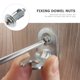 thumbnail image 2 of 10 piezas de gato de tuerca de expansión de anclaje de puerta hueca con tuerca de fijación de gato de tornillo, 2 of 4