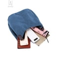 thumbnail image 5 of Gustave Women Fashion Multi-pocket Canvas Shoulder Bag Casual Hobo Handbags Totes Satchels "Blue", 5 of 10
