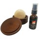 thumbnail image 1 of G.B.S Jabón de Afeitar de Madera Oscura Taza con Tapa Jabón de Afeitar Natural y Aceite de Preafeitado de Sándalo, 1 of 1