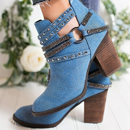 

Alueeu Women s Ankle Boots Fashion Cross Strap Buckle Keep Warm Winter Women Pure Color Ankle Boots