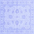 thumbnail image 1 of Ahgly Company Indoor Square Oriental Blue Traditional Area Rugs, 8' Square, 1 of 4